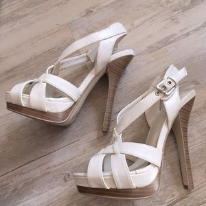 Cream Strappy Sandals
